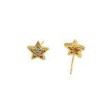 Micropavé Studs Star Stud Earrings-Celestial Jewelry-DIY Jewelry Making  9x9mm