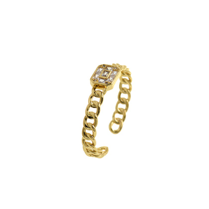18K Exquisite Zircon Bangle-Gift for Boyfriend-Jewelry Making  67x58mm