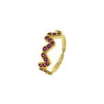 Cubic Pavé 18K Zircon Ring-Gold Plated Ring-Minimalist Ring  20x7mm