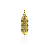 Enamel Hexagon Necklace Pendant for DIY Minimalist Jewelry Making 22x7mm