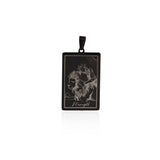 Exquisite Tarot Pendant-Exorcism and Disaster-Bless Family  24x46mm