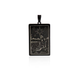 Exquisite Tarot Pendant-Exorcism and Disaster-Bless Family  24x46mm