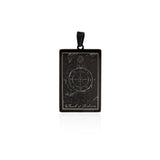 Exquisite Tarot Pendant-Exorcism and Disaster-Bless Family  24x46mm