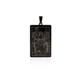 Exquisite Tarot Pendant-Exorcism and Disaster-Bless Family  24x46mm