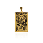 Exquisite Tarot Card-Exorcising Evil Spirits And Avoiding Disasters-Protecting Safety-Protecting Family Members-Blessing Pendant  24x46mm