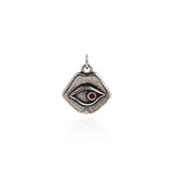 18K Gold Evil Eye Pendant-Exquisite Evil Eye-Protection Pendant-For Family and Friends   14x13mm