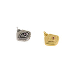 18K Gold Evil Eye Pendant-Exquisite Evil Eye-Protection Pendant-For Family and Friends   14x13mm