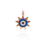 Exquisite Polaris Enamel Evil Eye Pendant-Protective Jewelry-Give it to a friend   22.5x20mm