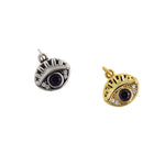 Micropavé Nail Evil Eye Pendant-Evil Eye Zircon Pendant-Protective Jewelry   13x13mm