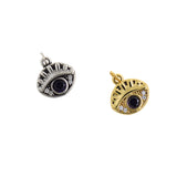 Micropavé Nail Evil Eye Pendant-Evil Eye Zircon Pendant-Protective Jewelry   13x13mm