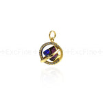 Exquisite Universe Pendant-Micropavé Nail Universe Pendant-Gift for Astronomy Lovers  15x13.5mm