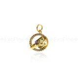 Exquisite Universe Pendant-Micropavé Nail Universe Pendant-Gift for Astronomy Lovers  15x13.5mm