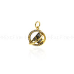 Exquisite Universe Pendant-Micropavé Nail Universe Pendant-Gift for Astronomy Lovers  15x13.5mm