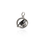 Universe Pendant-Micropavé Nail Universe Pendant-Gift for Astronomy Lovers-Jewelry Making  15x13.5mm