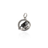 Universe Pendant-Micropavé Nail Universe Pendant-Gift for Astronomy Lovers-Jewelry Making  15x13.5mm