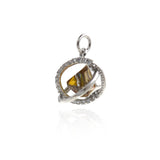 Universe Pendant-Micropavé Nail Universe Pendant-Gift for Astronomy Lovers-Jewelry Making  15x13.5mm