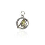 Universe Pendant-Micropavé Nail Universe Pendant-Gift for Astronomy Lovers-Jewelry Making  15x13.5mm