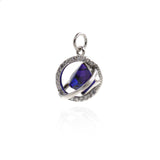 Universe Pendant-Micropavé Nail Universe Pendant-Gift for Astronomy Lovers-Jewelry Making  15x13.5mm