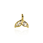 Exquisite Fishtail Zircon Pendant-Marine Animal Jewelry-For Jewelry Making  19x18mm