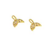 Exquisite Fishtail Zircon Pendant-Marine Animal Jewelry-For Jewelry Making  19x18mm