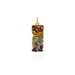 Wave Pendant-Exquisite Enamel Pendant-Personalized Jewellery  22.5x9mm