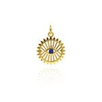 Golden Evil Eye Pendant-Evil Eye Pendant-Protection Pendant  12.5mm