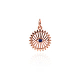 Golden Evil Eye Pendant-Evil Eye Pendant-Protection Pendant  12.5mm