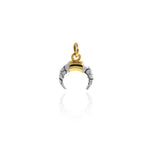 Crescent Pendant-Minimalist Pendant-Celestial Jewelry  13.5x12mm