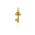Minimalist Jewelry Making Mushroom Pendant-Personalized Pendant  20x10mm