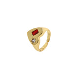 Heart-shaped Star Zircon Ring-Personalized Jewellery Making  22x13mm
