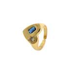 Heart-shaped Star Zircon Ring-Personalized Jewellery Making  22x13mm