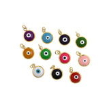 Round Evil Eye Pendant-Exquisite Evil Eye-Personalized Jewelry Making  8mm