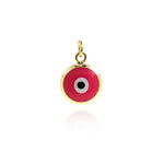 Round Evil Eye Pendant-Exquisite Evil Eye-Personalized Jewelry Making  8mm