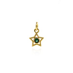 Personalized Jewelry Pendant-Star Zircon Pendant-Celestial Jewelry  10.5x9mm