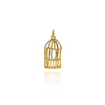 Hollow Cage Pendant-Minimalist Cage-Minimalist Jewelry Pendant  22x11mm
