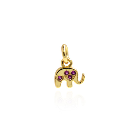 Minimalist Pendant-Exquisite Elephant Zircon Pendant-Individualism Jewelry  8x8mm