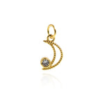 Personality Minimalist Pendant-Exquisite Moon Zircon Pendant  13x8mm