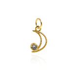 Personality Minimalist Pendant-Exquisite Moon Zircon Pendant  13x8mm