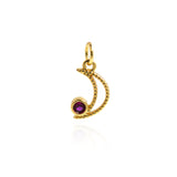 Personality Minimalist Pendant-Exquisite Moon Zircon Pendant  13x8mm