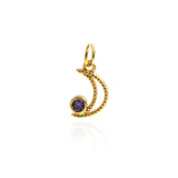 Personality Minimalist Pendant-Exquisite Moon Zircon Pendant  13x8mm