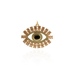 Exquisite Enamel Evil Eye Pendant-Evil Eye Zircon Pendant-DIY Jewelry  41x32.5mm