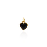 Individualism Jewelry Pendant-Heart Shaped Zircon Pendant-DIY Jewelry Accessories   9x7.5mm