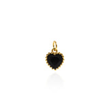 Individualism Jewelry Pendant-Heart Shaped Zircon Pendant-DIY Jewelry Accessories   9x7.5mm
