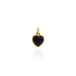 Individualism Jewelry Pendant-Heart Shaped Zircon Pendant-DIY Jewelry Accessories   9x7.5mm