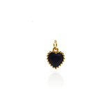 Individualism Jewelry Pendant-Heart Shaped Zircon Pendant-DIY Jewelry Accessories   9x7.5mm