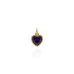 Individualism Jewelry Pendant-Heart Shaped Zircon Pendant-DIY Jewelry Accessories   9x7.5mm