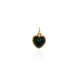 Individualism Jewelry Pendant-Heart Shaped Zircon Pendant-DIY Jewelry Accessories   9x7.5mm