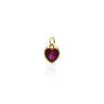 Individualism Jewelry Pendant-Heart Shaped Zircon Pendant-DIY Jewelry Accessories   9x7.5mm