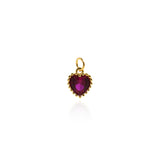 Individualism Jewelry Pendant-Heart Shaped Zircon Pendant-DIY Jewelry Accessories   9x7.5mm