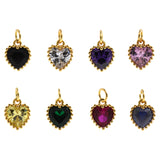 Individualism Jewelry Pendant-Heart Shaped Zircon Pendant-DIY Jewelry Accessories   9x7.5mm